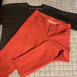 Ann Taylor LOFT Red Modern Straight Denim
